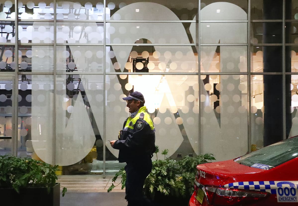 ABC:n toimitiloihin tehty ratsia Sydneyssä kesäkussa 2019.