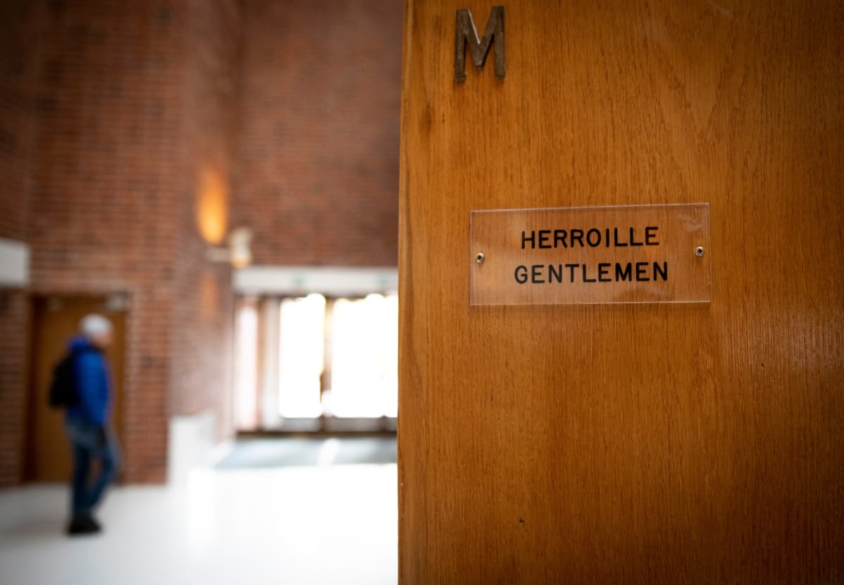 Vanhan wc kyltti, herroille