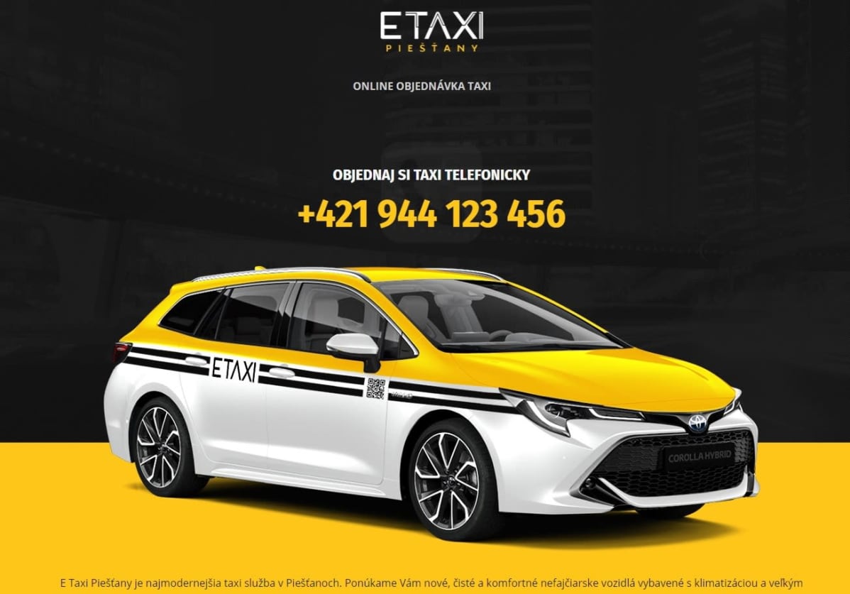 Kuvakaappaus ETAXI:n kotisivuilta.