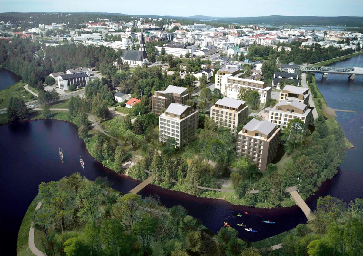 Sairaalanniemi-kilpailun Ryhmä 3: Kruunu & Laavu