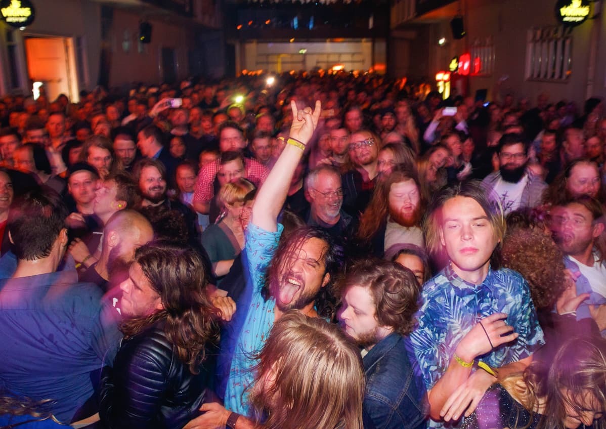 Islantilaisia Airwave-festivaalilla Reykjavikissa.