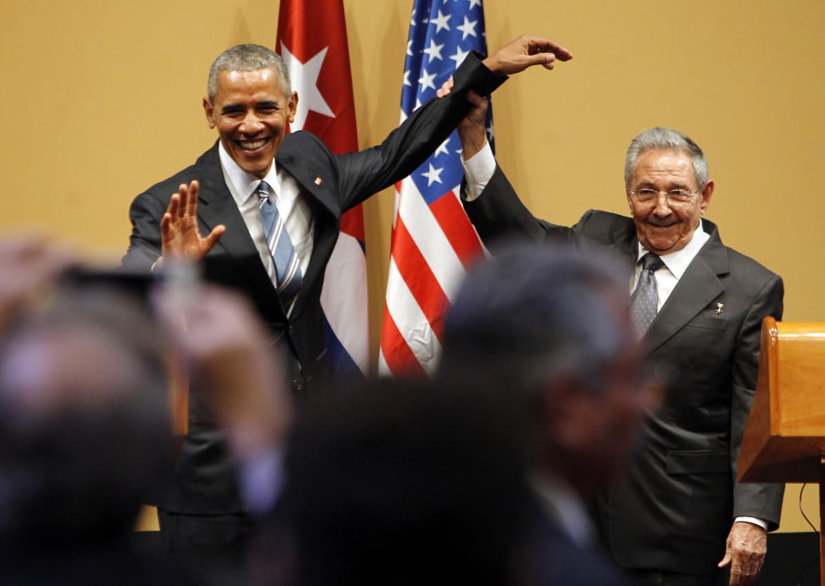 Obama ja Raul Castro