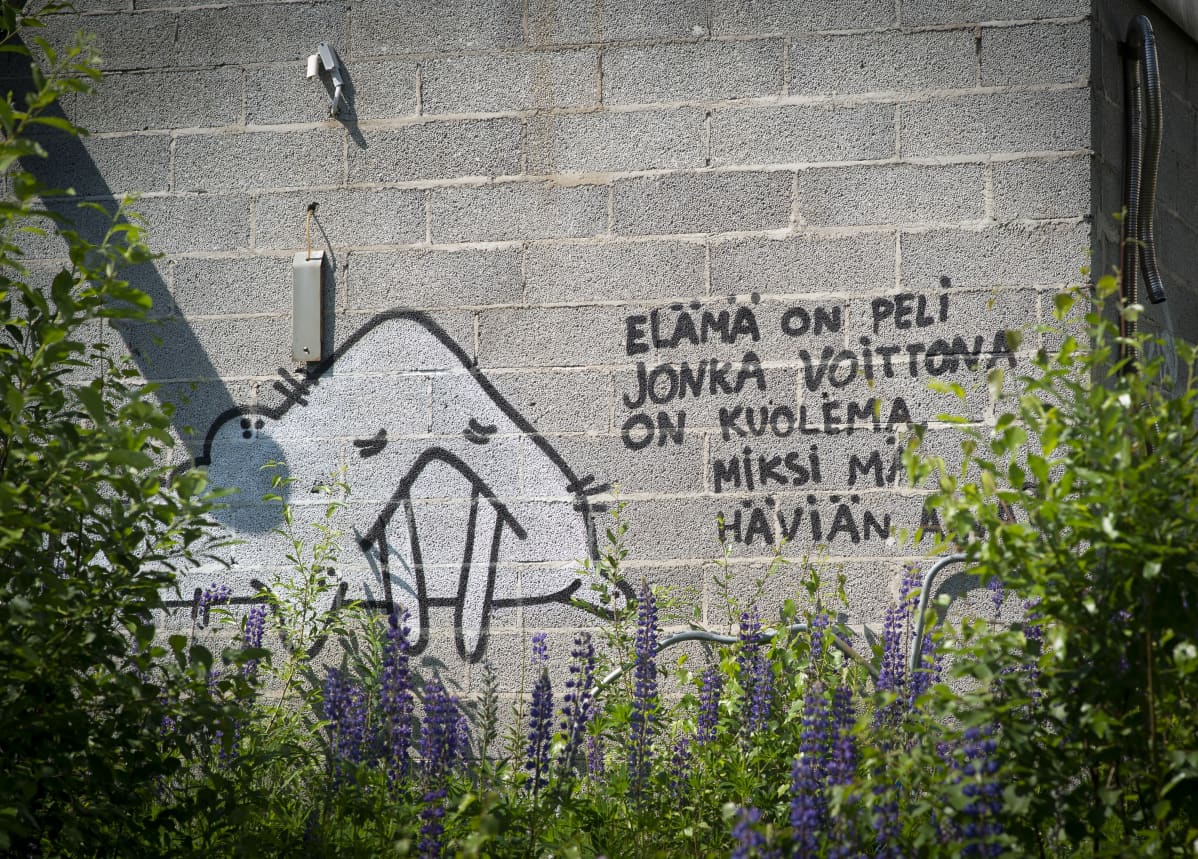 Mursugraffiitti ja teksti