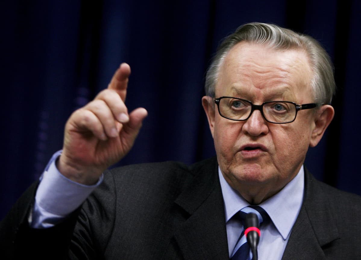 Presidentti Martti Ahtisaari sai Nobelin rauhanpalkinnon 2008.
