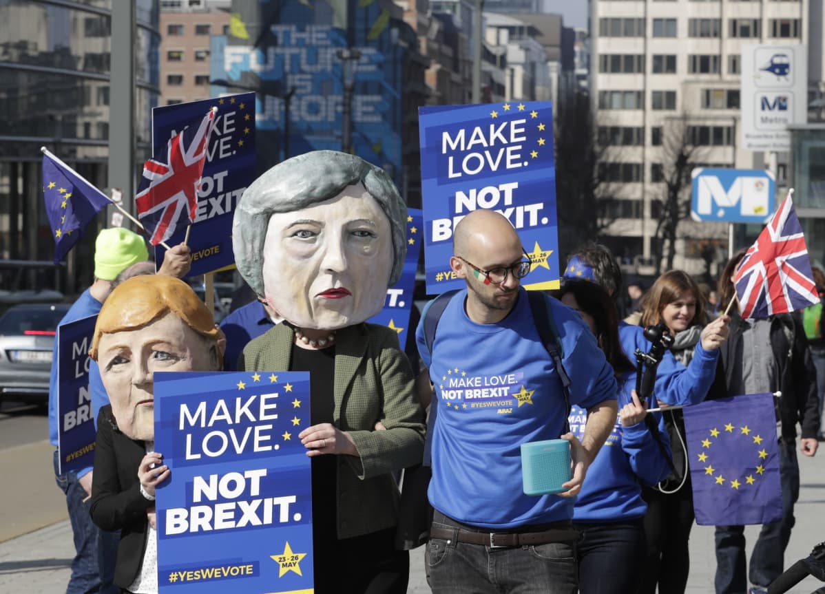 EU-eron vastustajat toivoivat Britanniaan uutta kansanäänestystä Brysselissä torstaina.