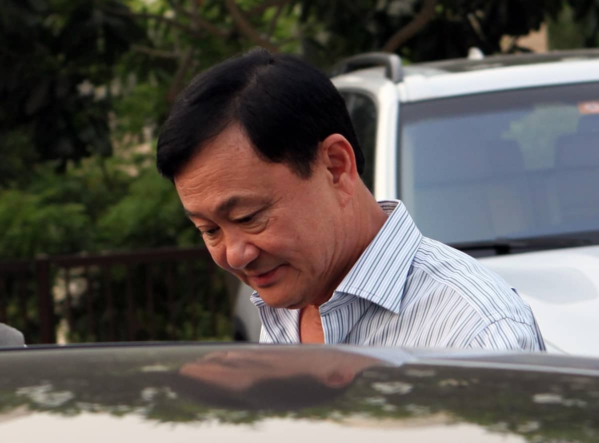 Kuvassa Thaimaan entinen pääministeri Thaksin Shinawatra vuonna 2011.
