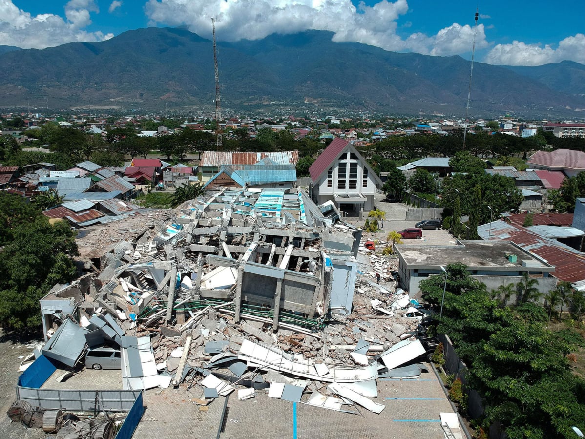 Tsunamin tuhoja Palussa Indonesiassa.