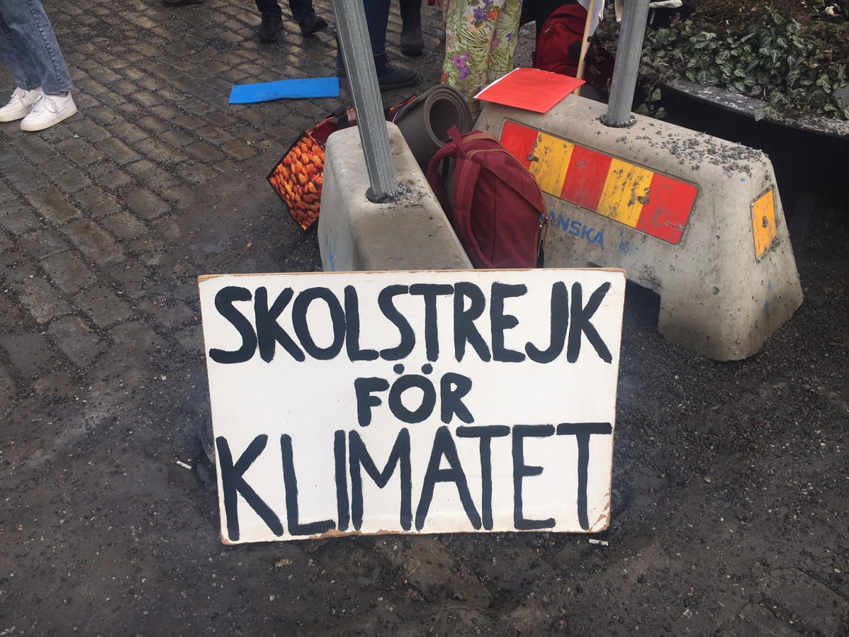 Greta Thunbergin perjantainen koululakko jatkuu.