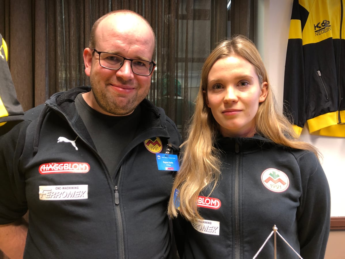 Ik Myranin Magnus Slotte ja Laura Wentjärvi