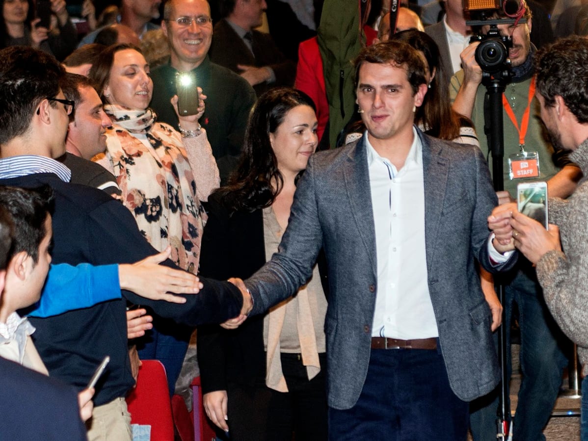 Ciudadanosin puoluejohtaja Albert Rivera.