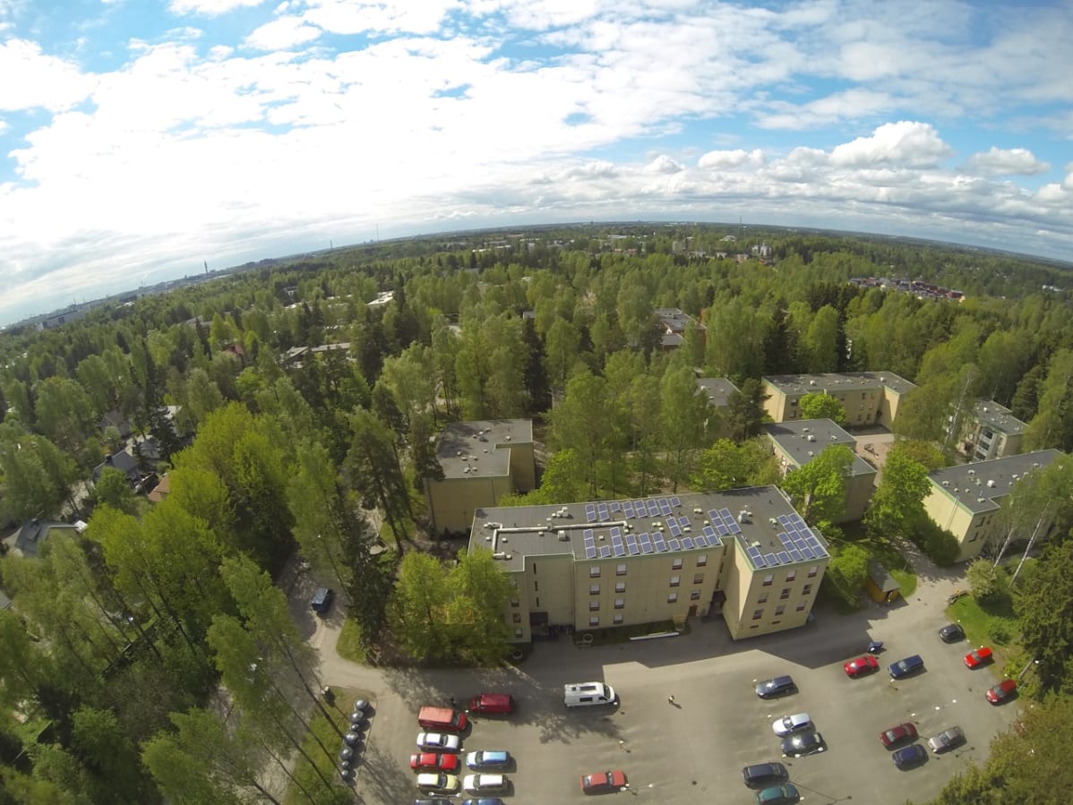 aurinkopaneeli Oulunkylässä