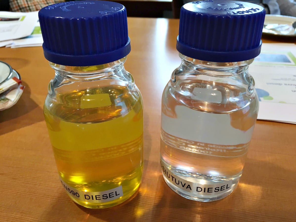 Erilaisia diesel-laatuja.