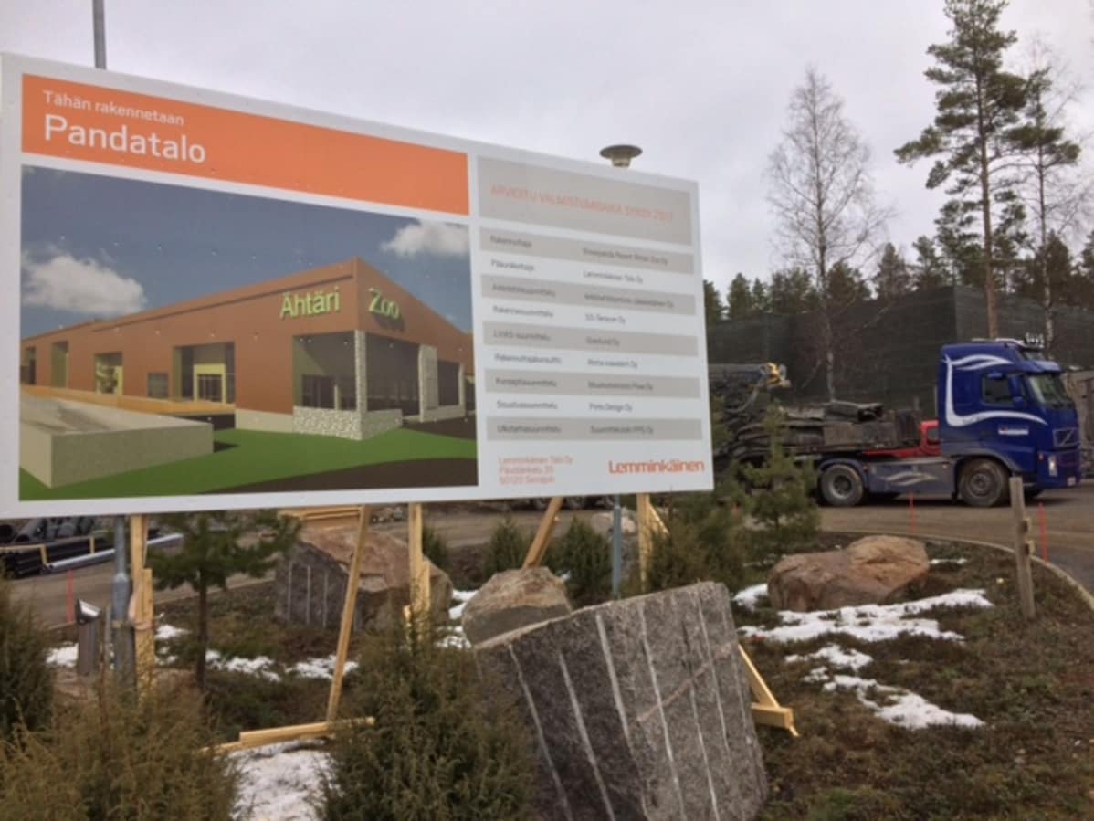 Pandatalo rakentuu jo Ähtärin eläinpuiston alueelle.