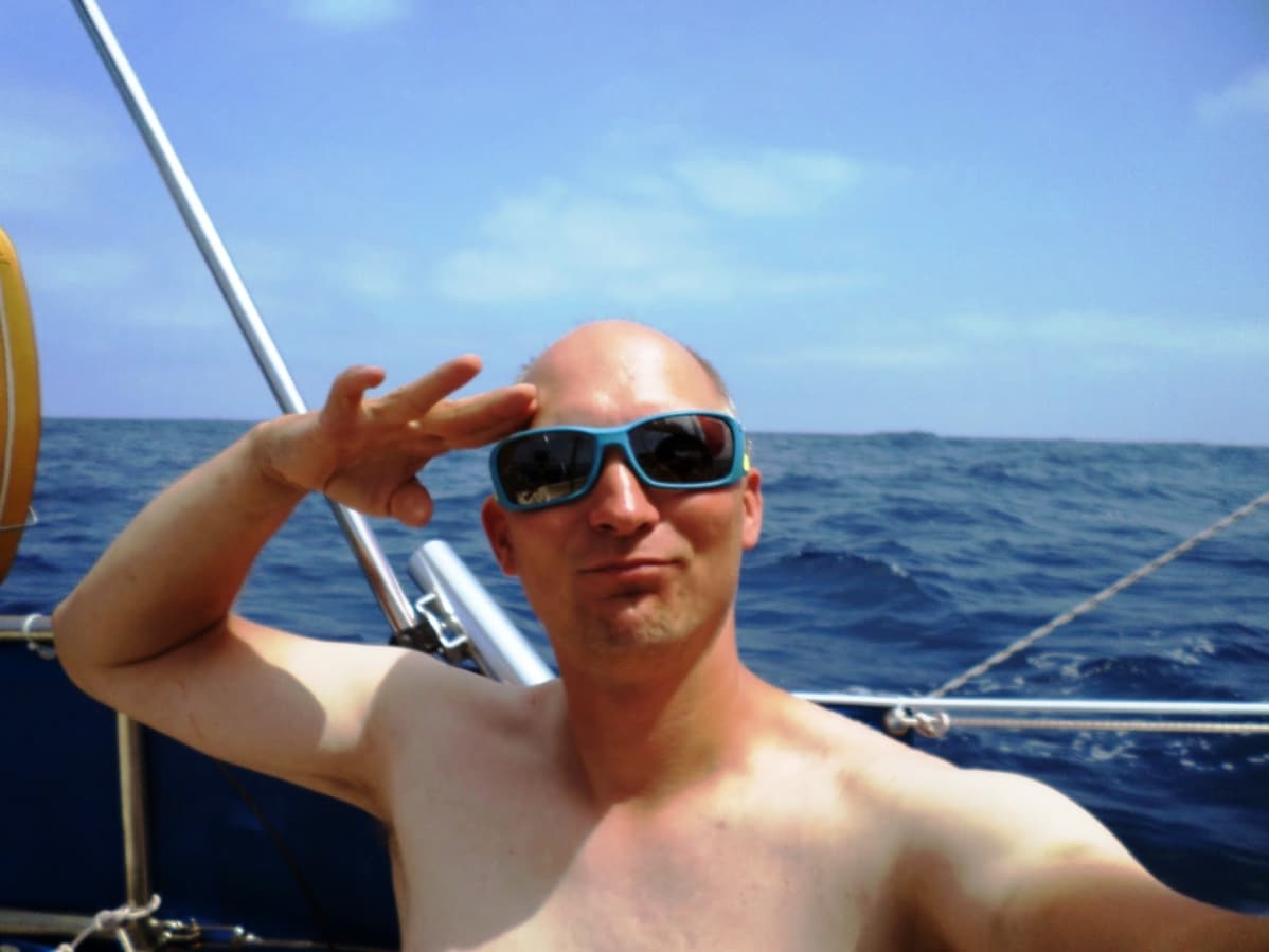 Markus Vilmi veneessään