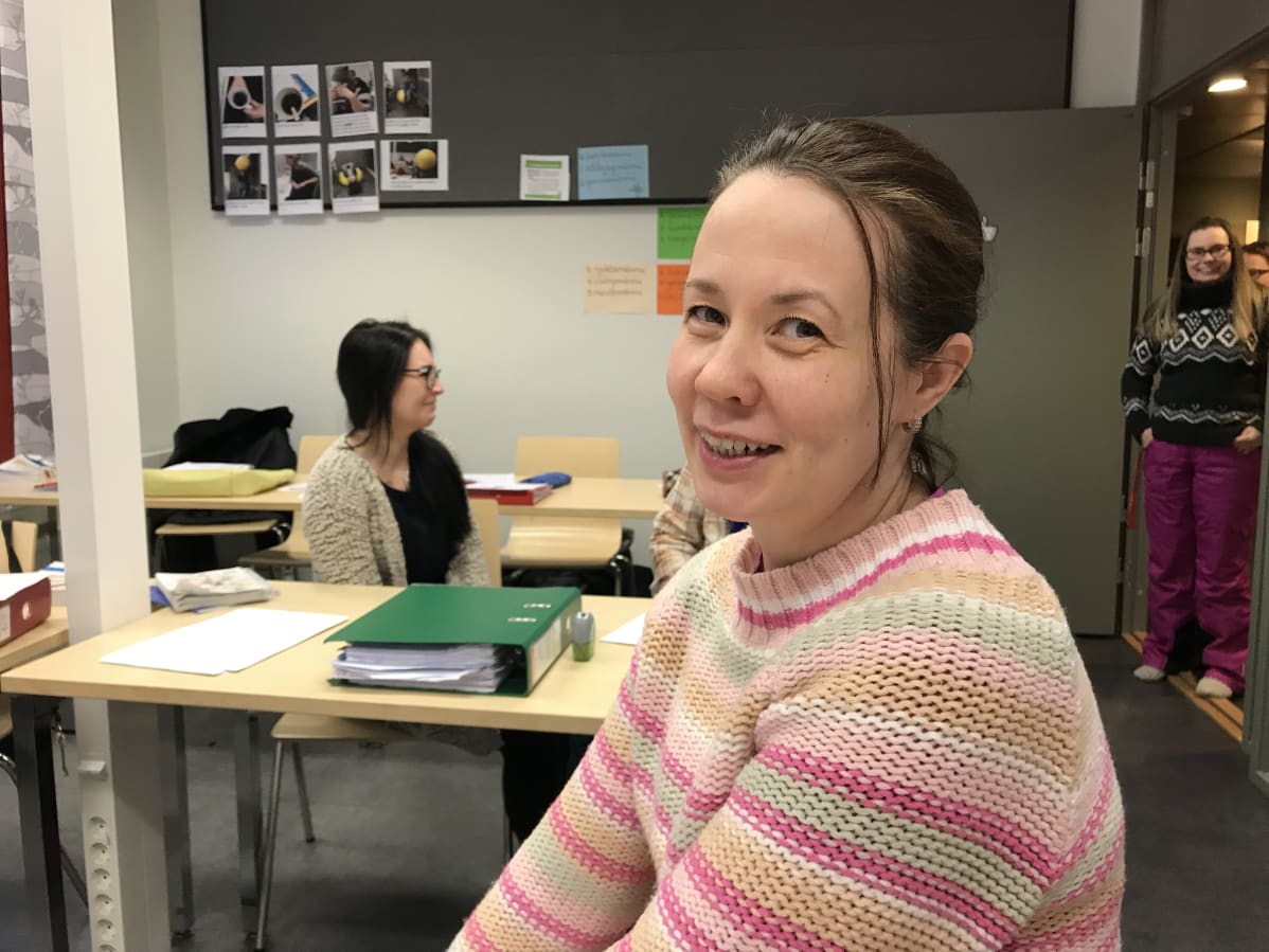 Elle-Mari Aikio-Jumisko opiskelee saamea Saamelaisalueen koulutuskeskuksessa