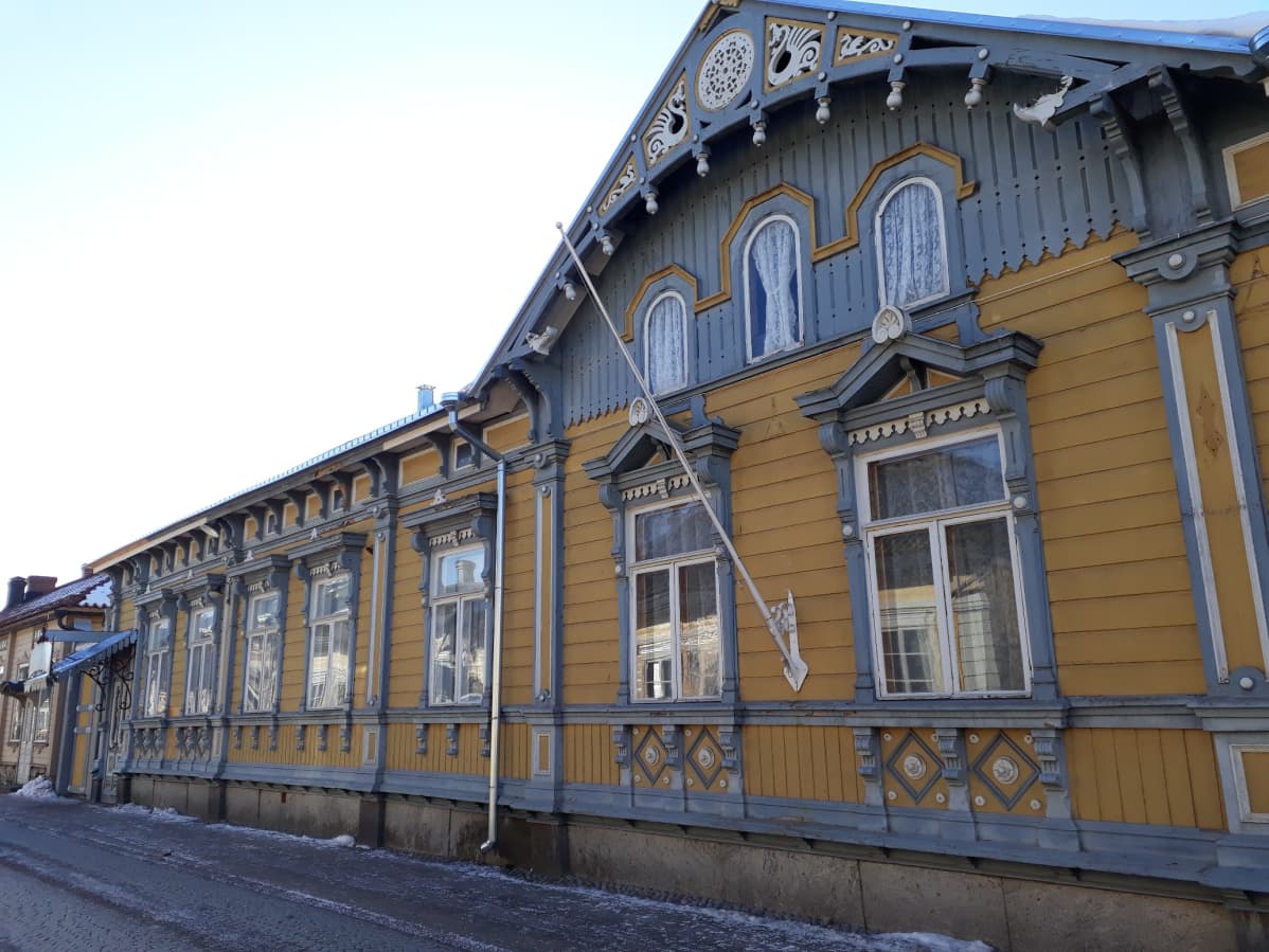 Puutalo vanhassa Raumassa