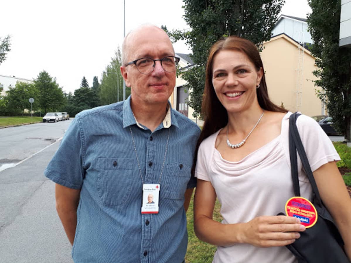 SPR:n Aki Valonen ja Ehyt ry:n Miia Hietaniemi toivovat, että festivaaliviikonlopusta tulee hyvät kokemukset kaikille mukanaolijoille.