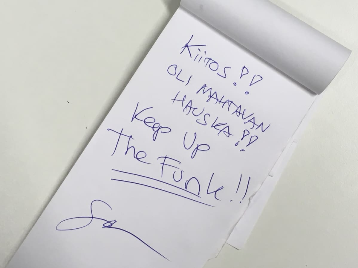Sam Huberin terveiset Puoli seitsemälle