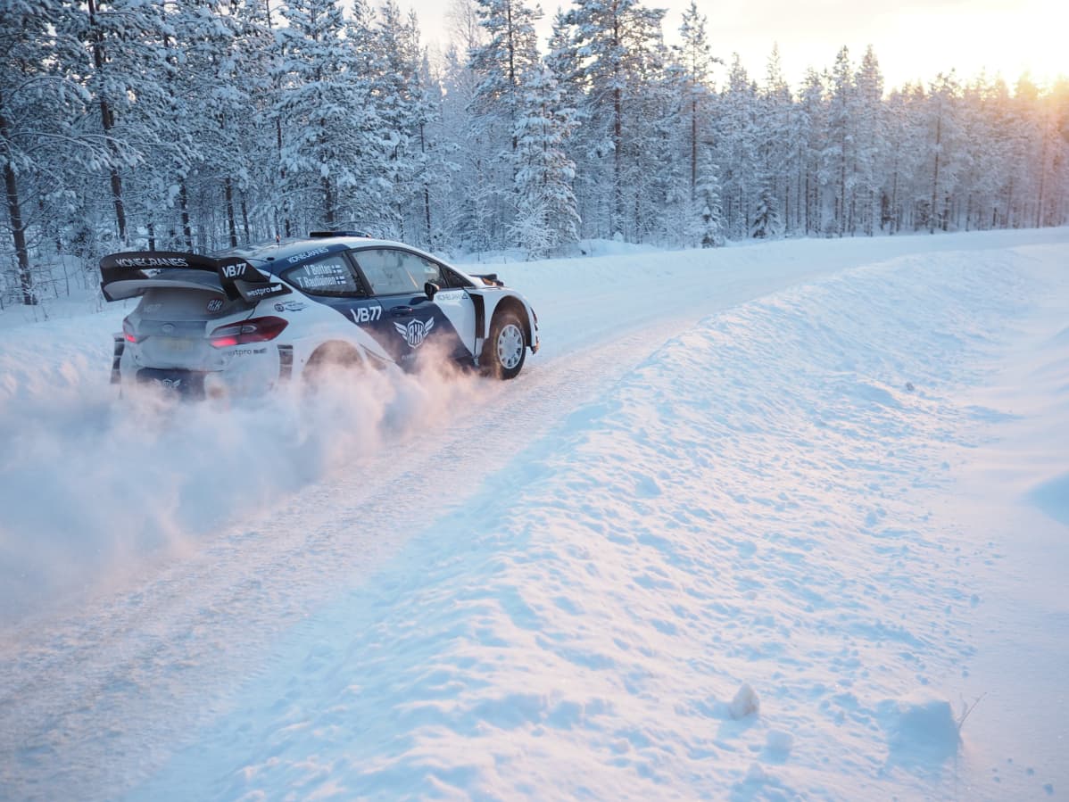 Valtteri Bottas Tunturi-rallitestit