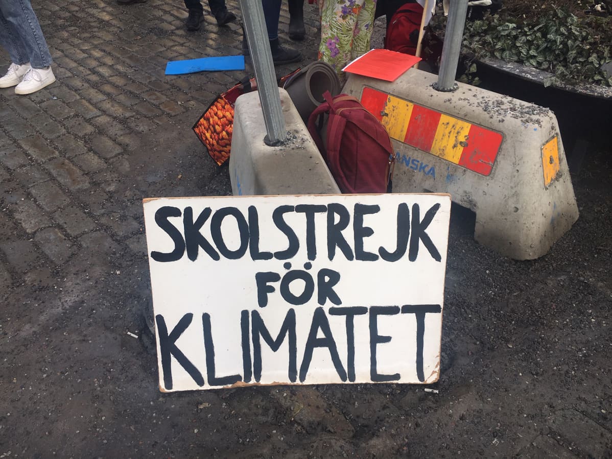 Greta Thunbergin perjantainen koululakko jatkuu.
