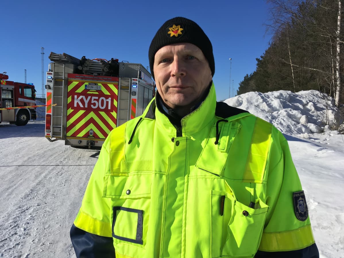 Pelastuspäällikkö Juha Tiitinen.
