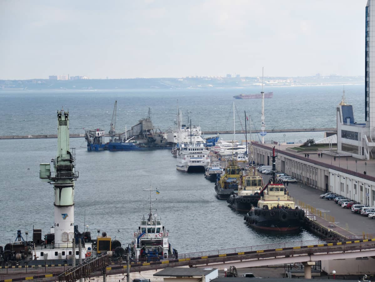 Odessa on tärkeä satamakaupunki.