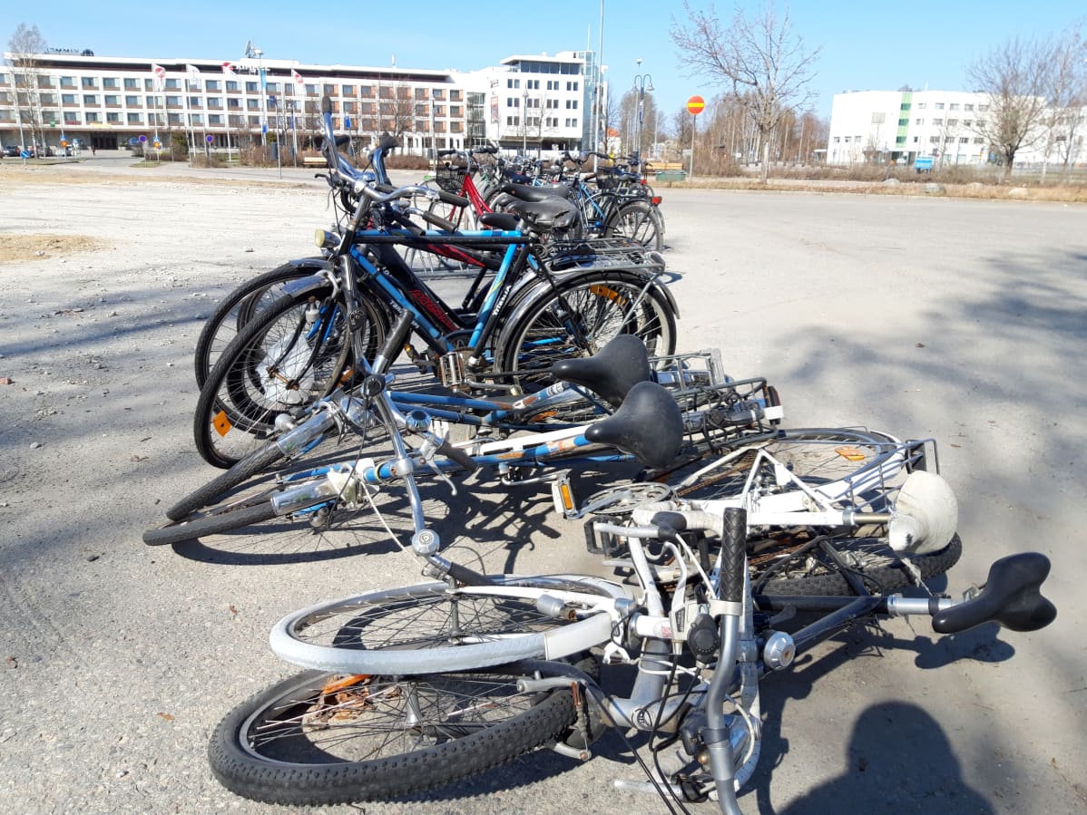 Hylättyjä pyöriä
