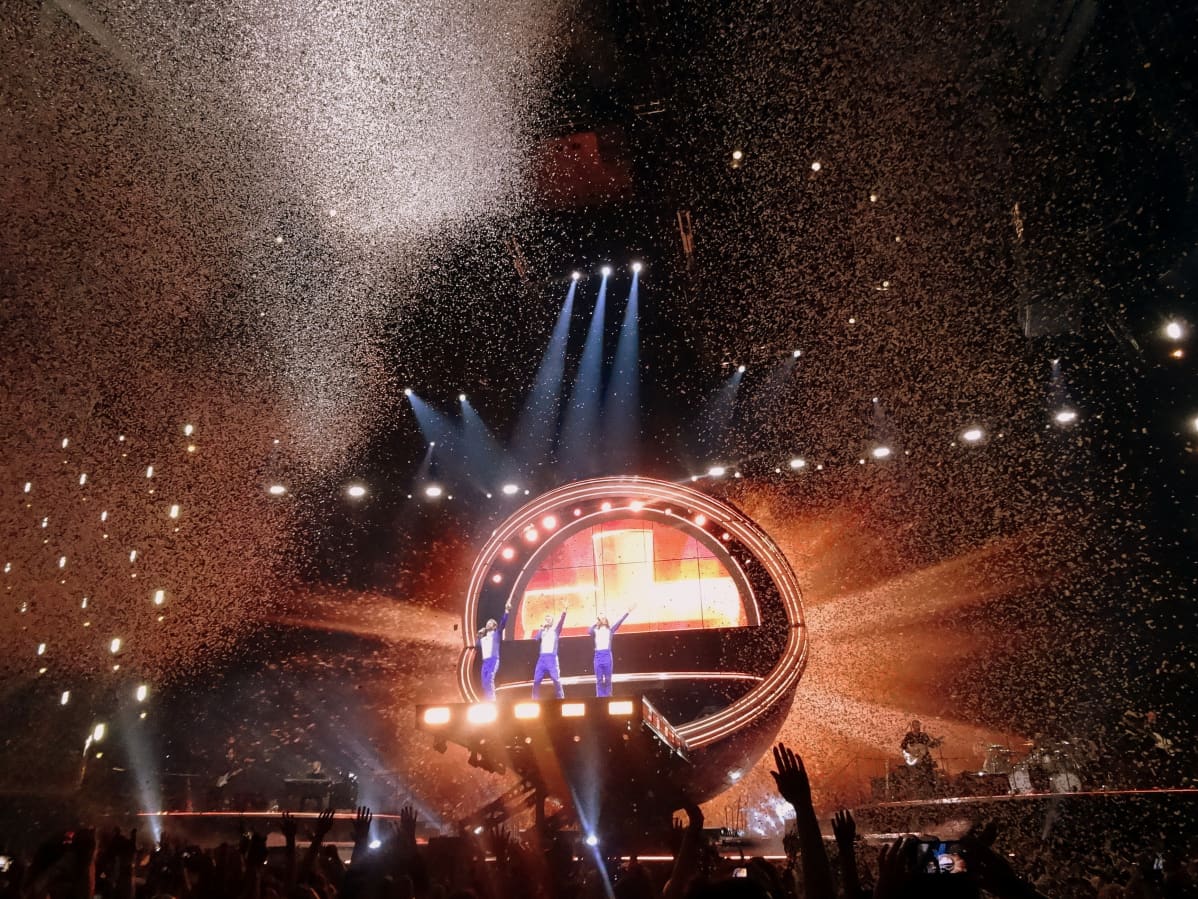 Take Thatin konsertti Lontoossa toukokuussa 2019.