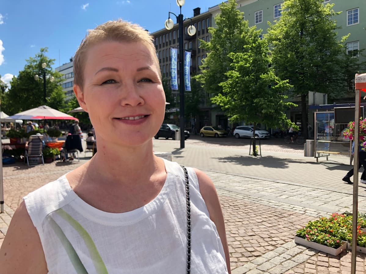Lahtelainen kokoomuspoliitikko Milla Bruneau