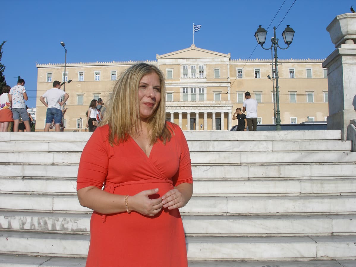 Kreikan työministeriön tasa-arvolautakunnan pääsihteeri Maria Syrengela.