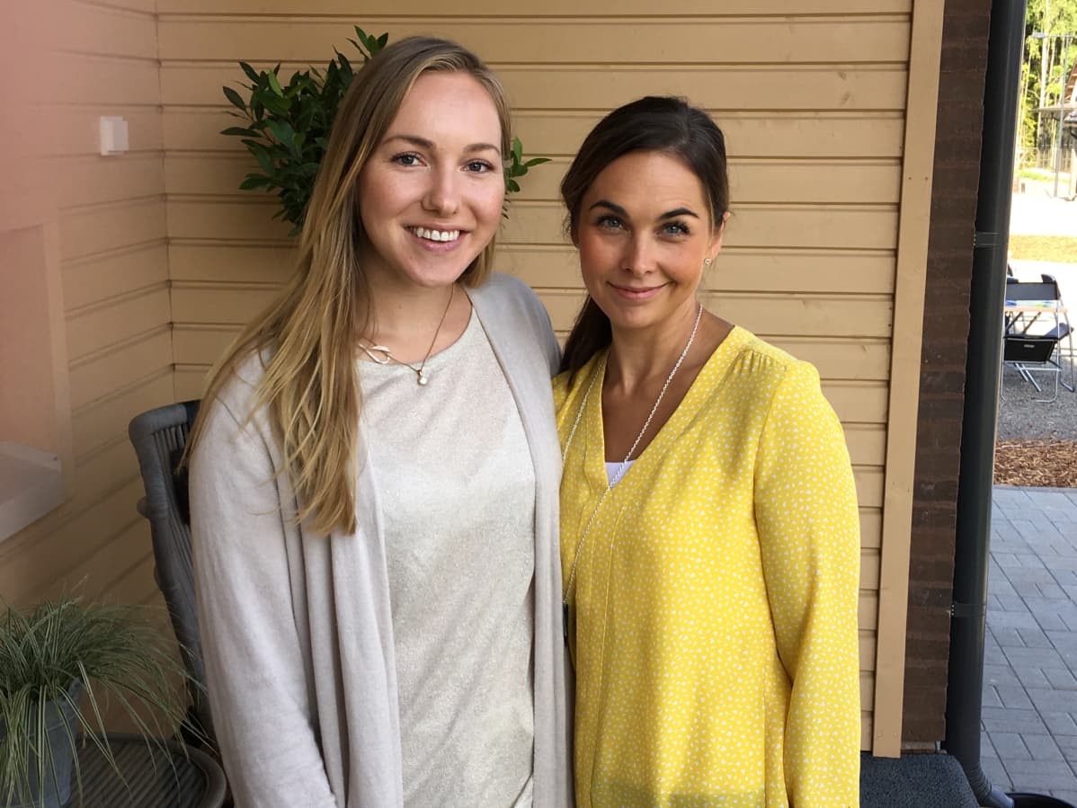 Sarianne Solio ja Tiina Henttonen Kouvolan Asuntomessuilla 2019