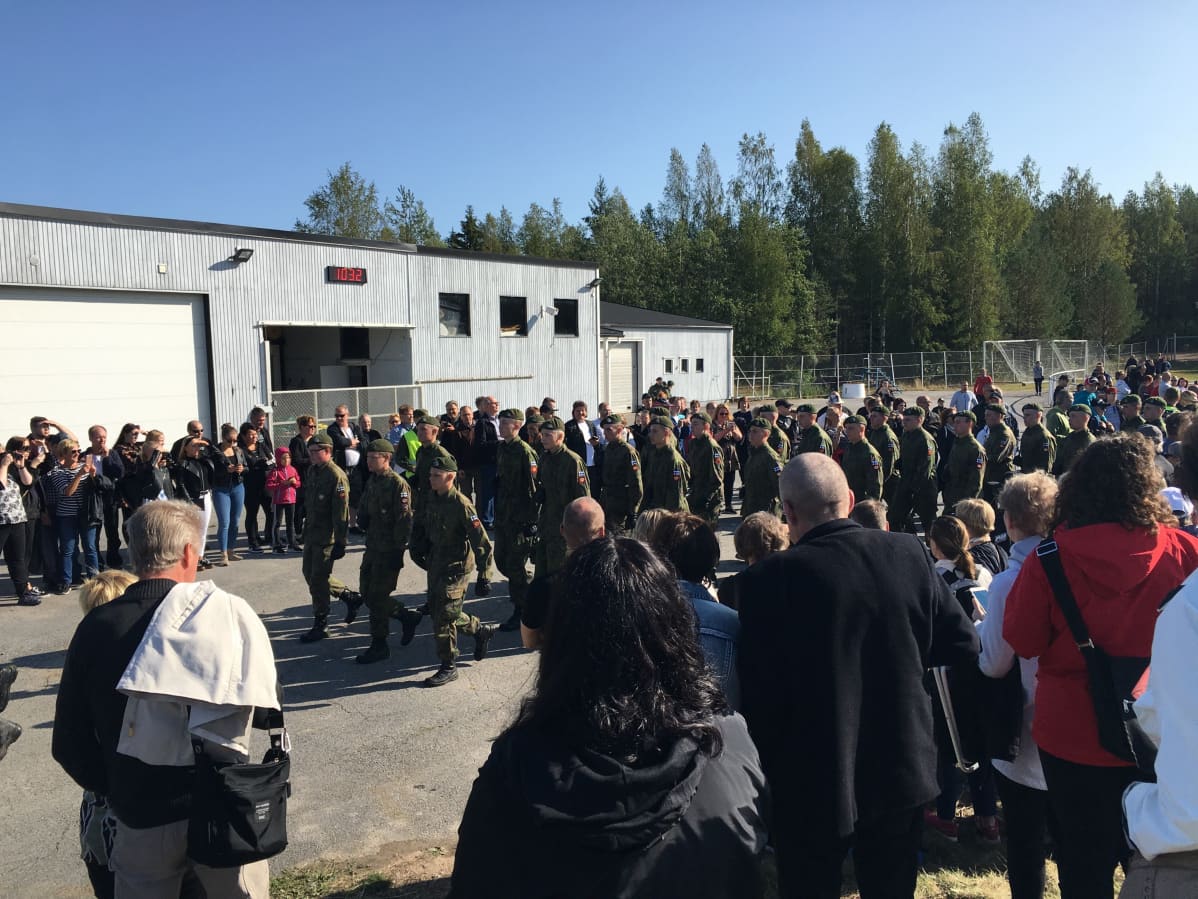 Sotilasvala Kurikan Jalasjärvellä Etelä-Pohjanmaalla 16. elokuuta 2019