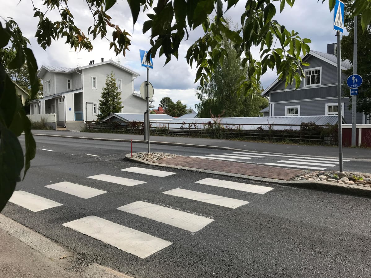 Suojatie Pispalan valtatiellä
