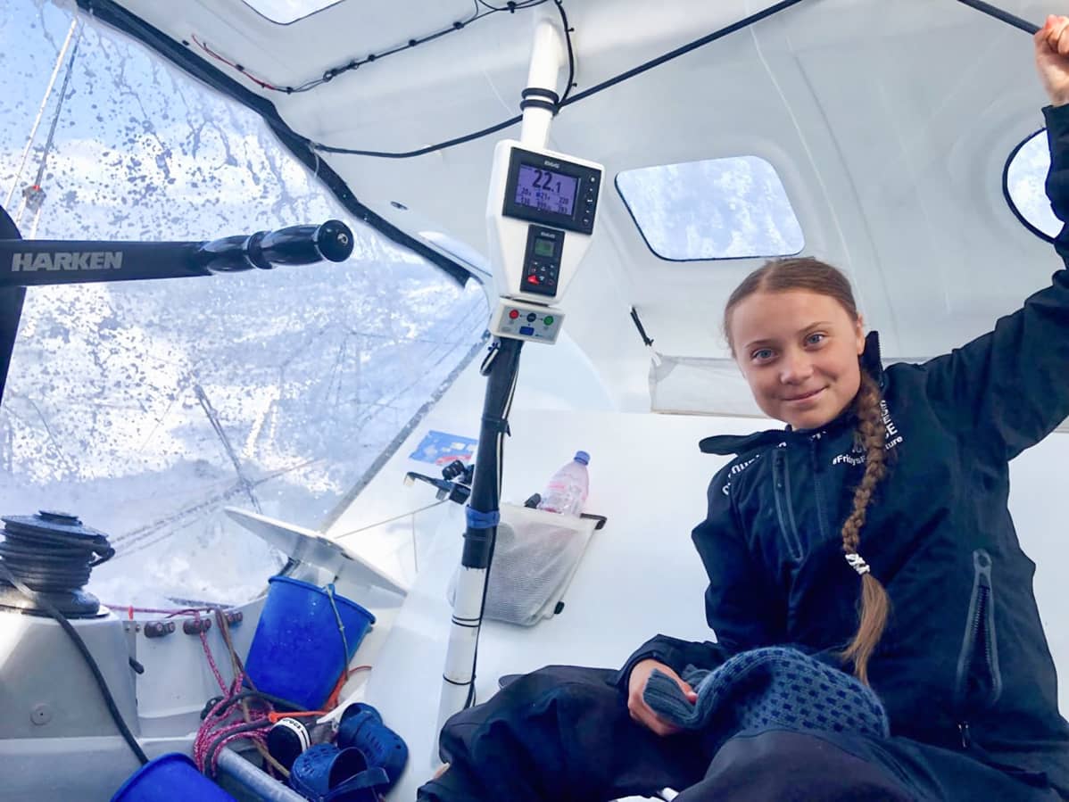 Greta Thunberg postaama kuva Twitterissä