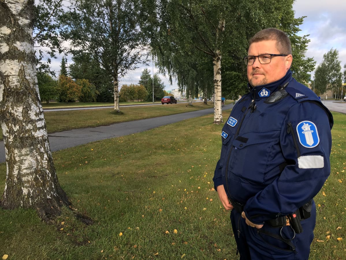 Liikennepoliisi Vesa-Matti Viirre.