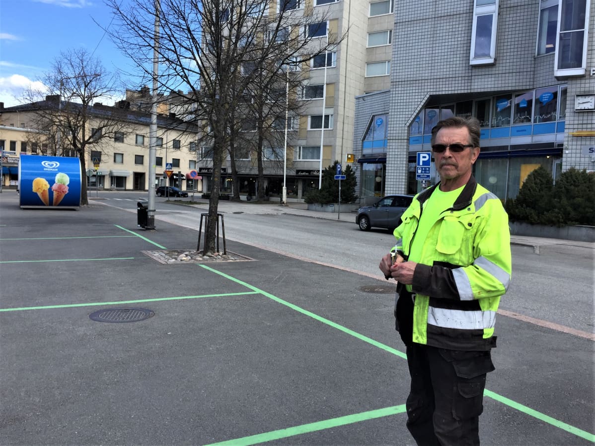 Seppo Lamminpää Lappeenrannan Satamatorilla