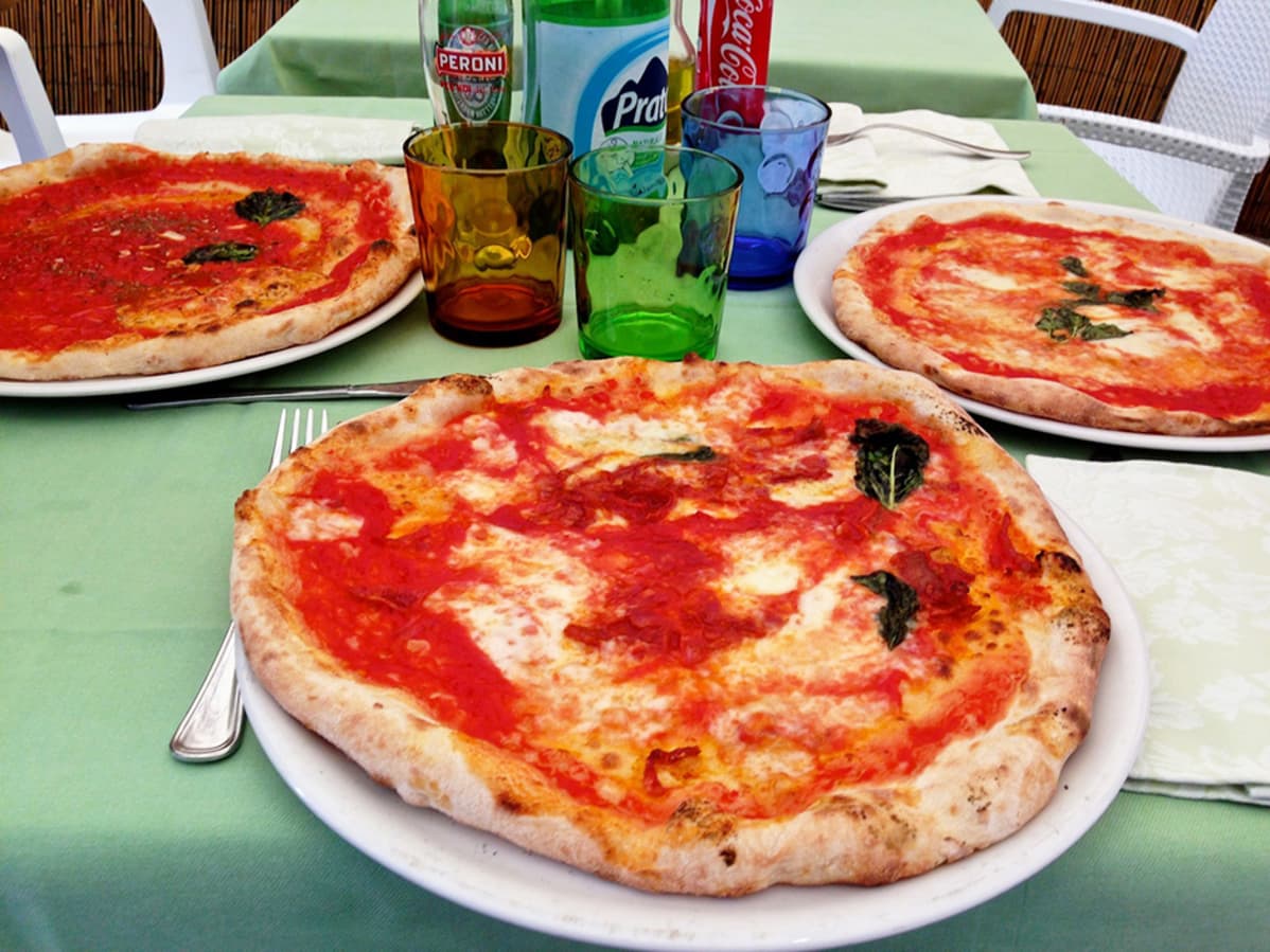 Pizza Napolissa.