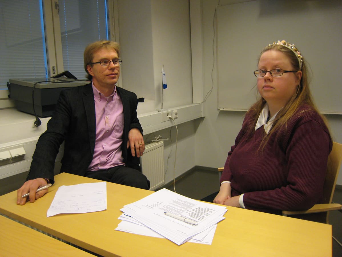Tutkijatohtorit Petri Välisuo ja Birgitta Martinkauppi