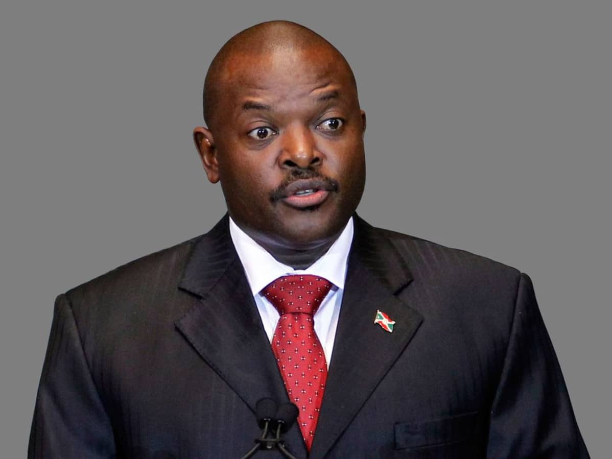 Burundin presidentti Pierre Nkurunziza.