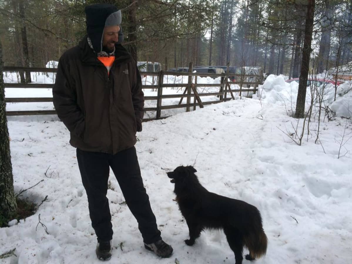 Dán jagaš boazobeanagilvvu vuoiti Usma ja su oamásteaddji Veli-Matti Kangasmieni Muotkeduoddara bálgosis.