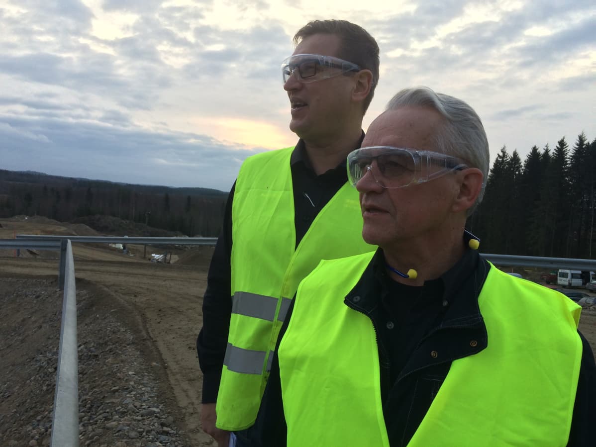 Ponssen talousjohtaja Petri Härkönen ja pääluottamusmies Heikki Hiltunen