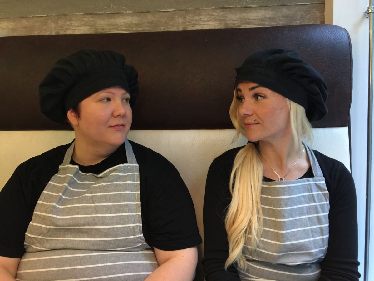 Katja Niemi ja Sanna Sinisalo