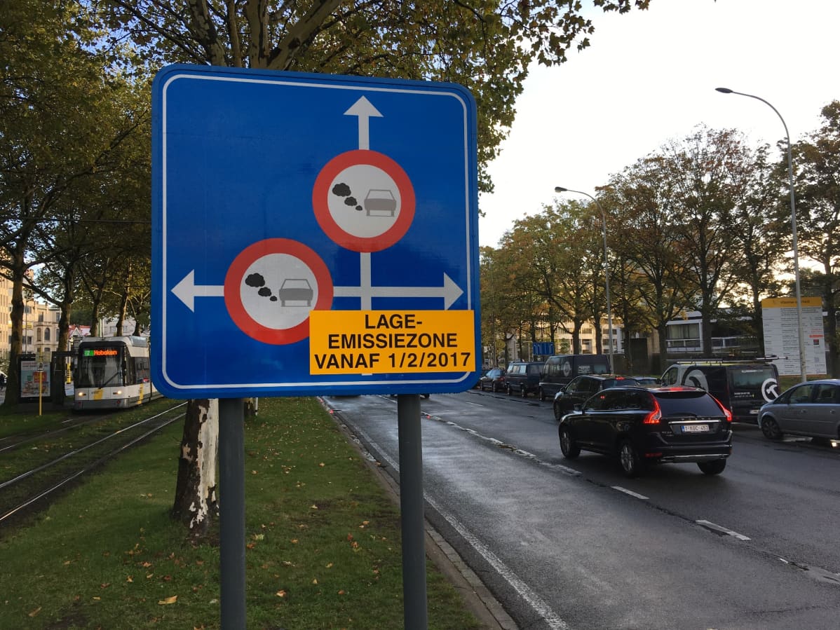 Päästörajoitukset ulottuvat Antwerpenin keskustan liepeille.
