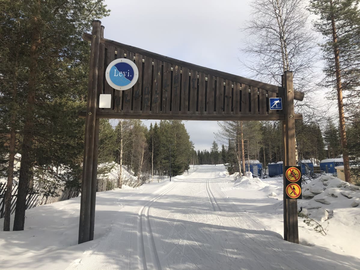 Latu Kittilän levillä