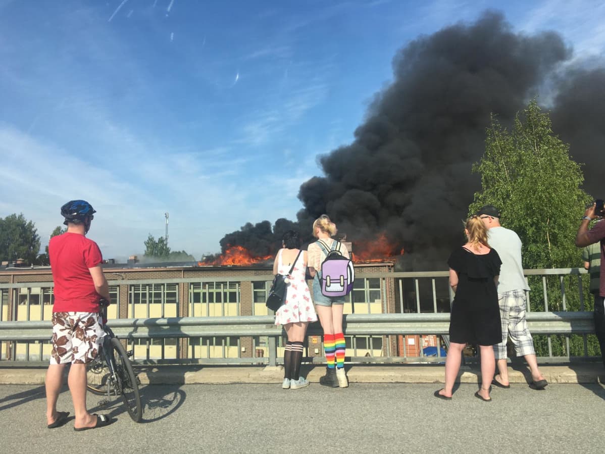 Kajaanin varikon tulipalo 15.6.2020