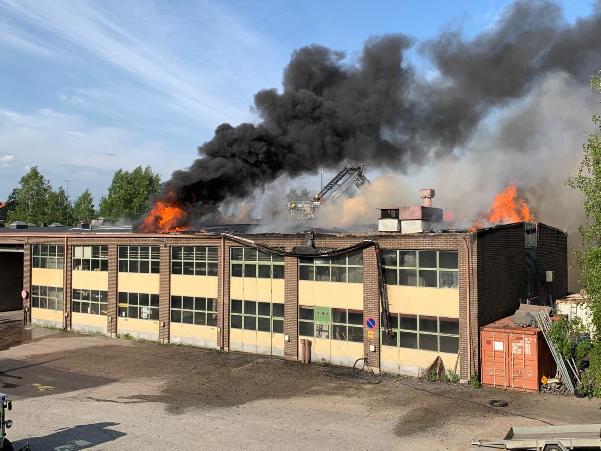 Kajaanin varikon tulipalo 15.6.2020