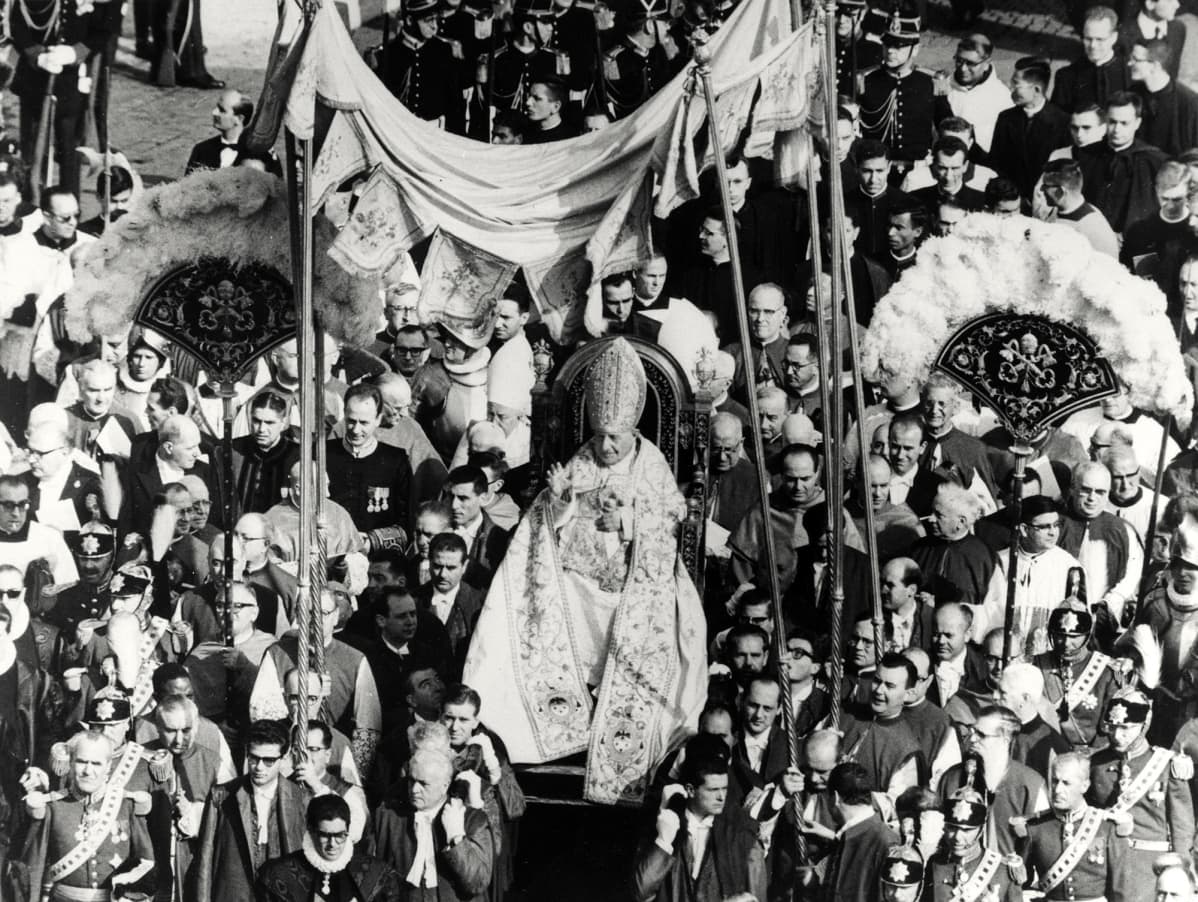 Vatikaanin toinen kirkolliskokous vuonna 1962.