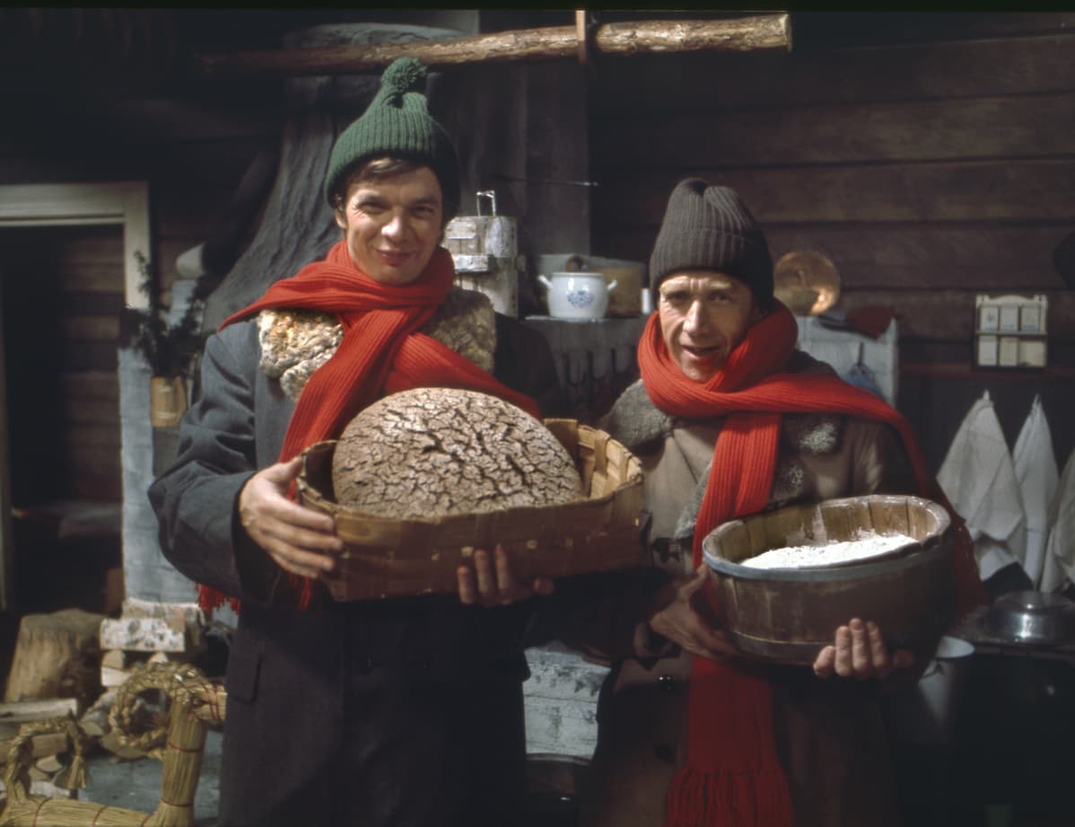 Jaakko Kolmonen ja Veijo Vanamo ohjelmassa "Asia on pihvi" vuonna 1976.