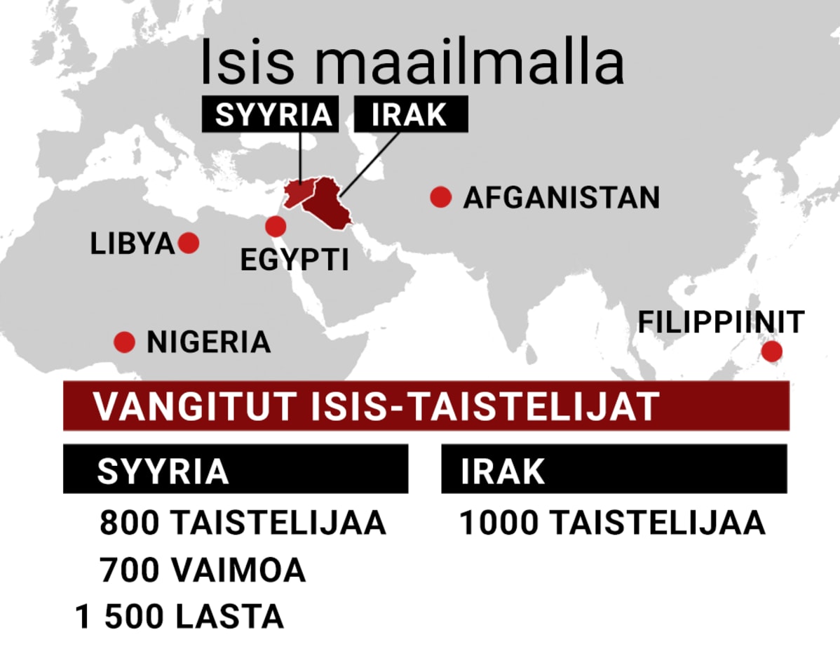 Isis maailmalla -kartta