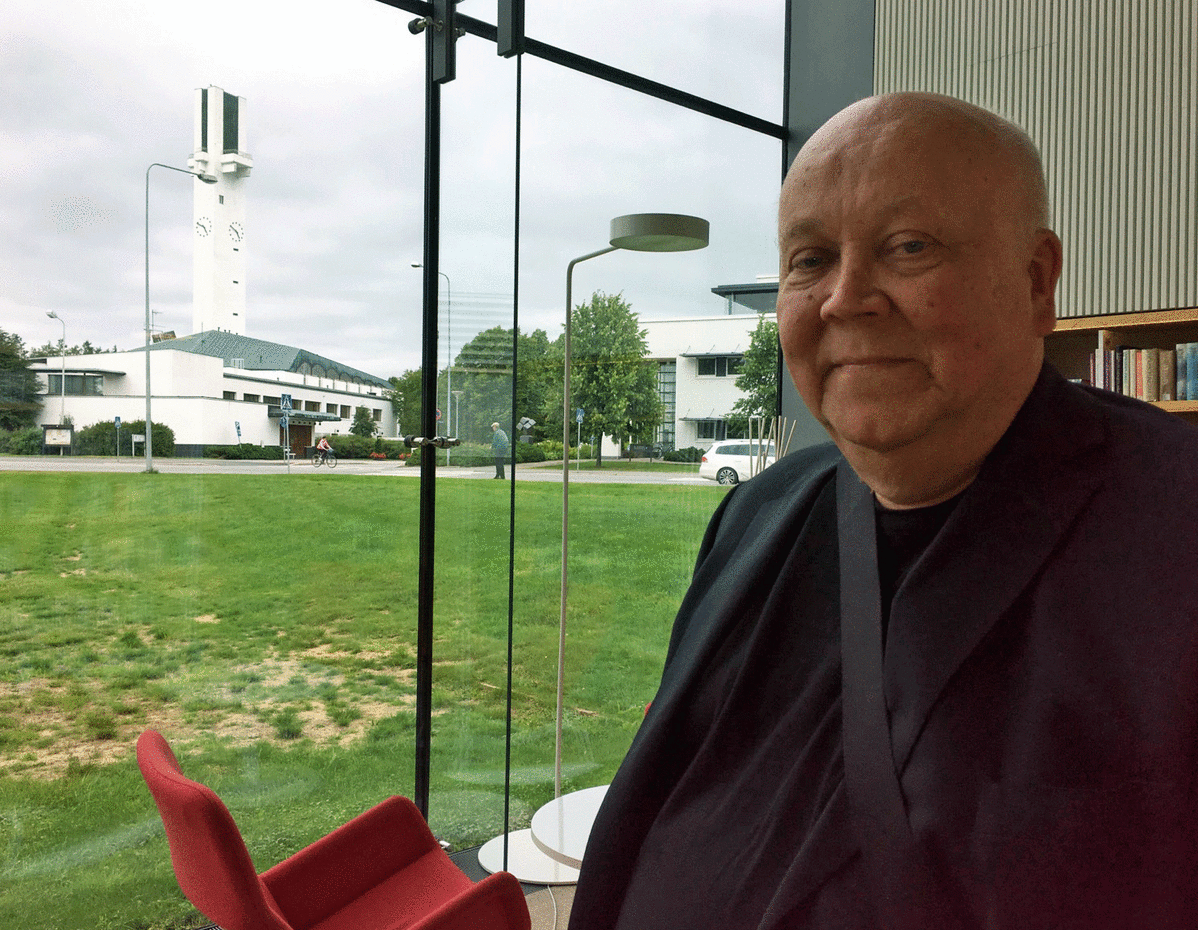 Alvar Aalto -akatemian johtaja Esa Laaksonen Seinäjoella.